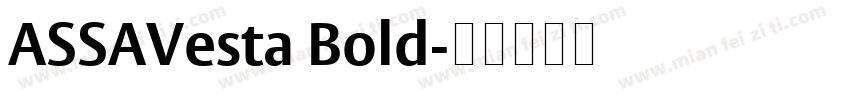 ASSAVesta Bold字体转换